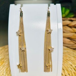 Starry Night Out Tassel Dangle Earrings
